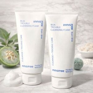 Lot 2x Innisfree Bija Trouble Cleansing Foam 150g Acne Pore Cleanser Korean